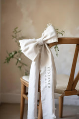 Linen Chair Reserve Bows