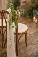 Linen Chair 'Reserved' Sash