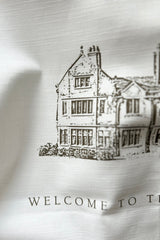 Cotswolds Linen Welcome Sign - with Venue Illustration