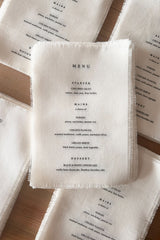 August Linen Menu