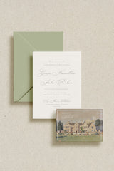Millicent Wedding Invitations - Oil Painting Style