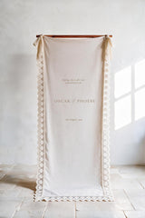 Beaumont Welcome Sign with Lace Trim