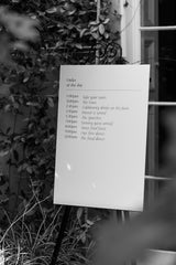 The Typist A1 Order of The Day Sign