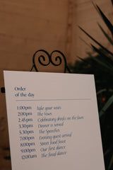 The Typist A1 Order of The Day Sign