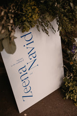 The Typist A1 Wedding Welcome Sign II