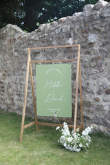 The Typist A1 Wedding Welcome Sign