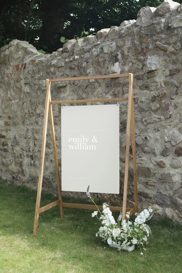 August A1 Wedding Welcome Sign