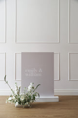 August A1 Wedding Welcome Sign