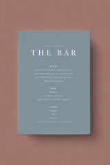 Berkeley Square Bar Menu