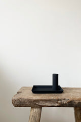 Black Metal Tray Candle Holders