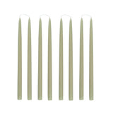 SEA FOAM Hand Dipped Taper Candles Set of 8