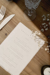 August Linen Menu