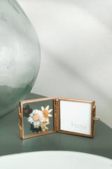 Antique Brass Folded Metal Frame - Small