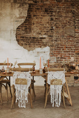 Macrame Wedding Chair Backs - Set of 2