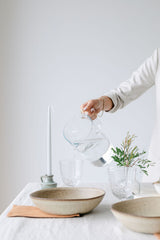 Stoneware Taper Candle Holders