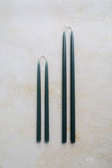 MIDNIGHT Hand Dipped Taper Candles Set of 8