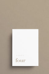 August Table Numbers - Set of 10