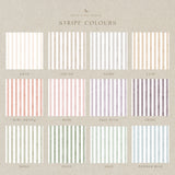 Millicent II - Striped Linen Welcome Sign