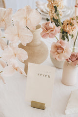 August Table Numbers - Set of 10