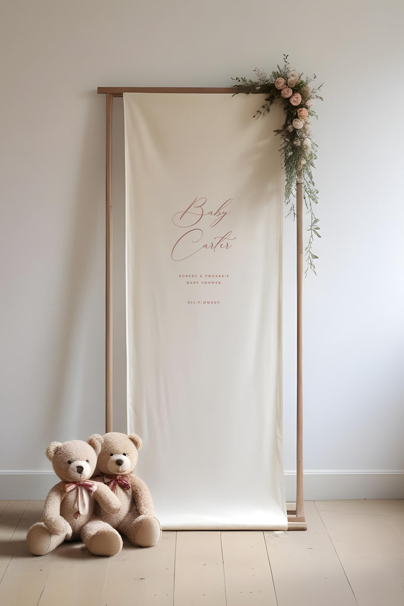 Baby Shower Linen Sign - V1