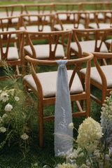 Linen Chair 'Reserved' Sash