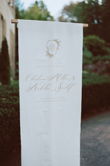 Cotswolds Linen Welcome Sign