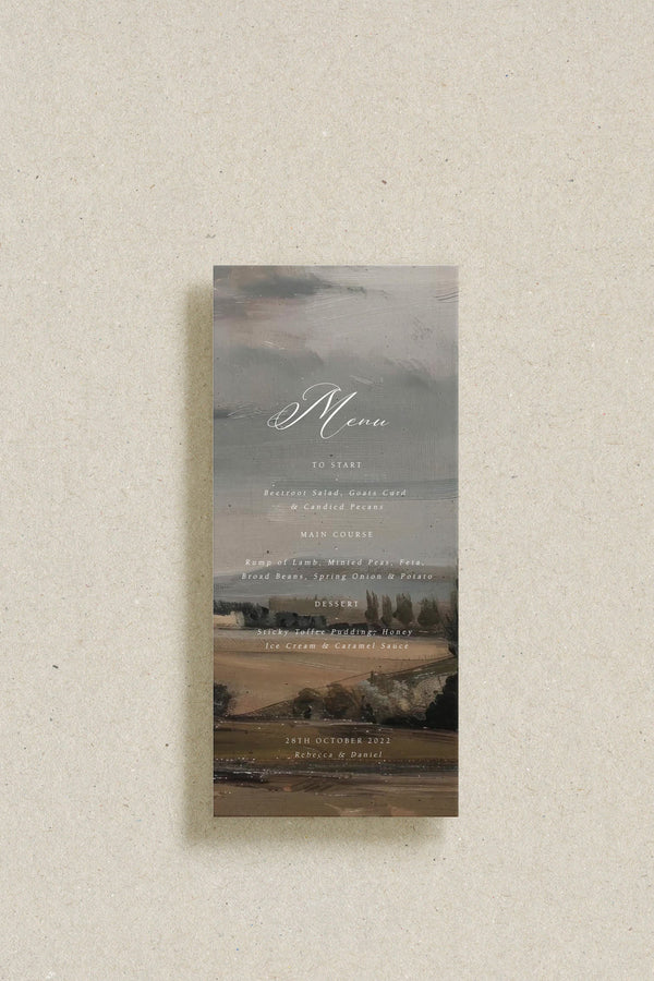 Cotswolds Menu - Oil Painting