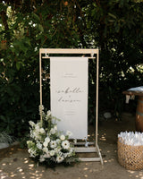 Liliah Linen Welcome Sign