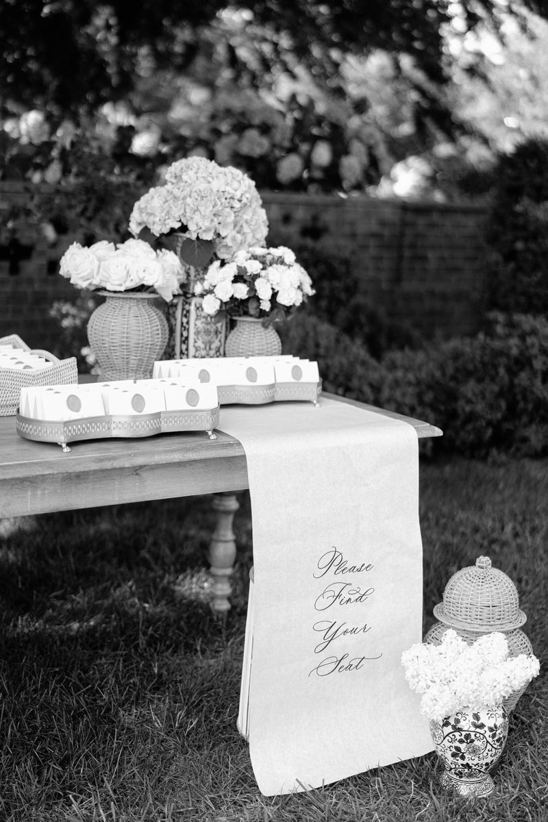 Escort Table Sign