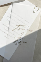 Hoxton Hall 3 Piece Vellum Wedding Invitations