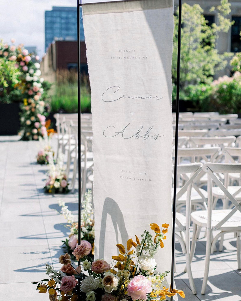Liliah Linen Welcome Sign – Smith & The Magpie