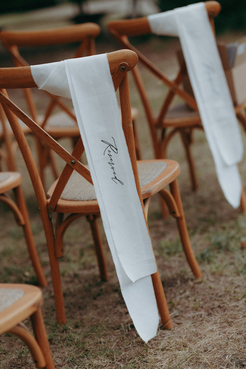 Linen Chair Reserve Bows