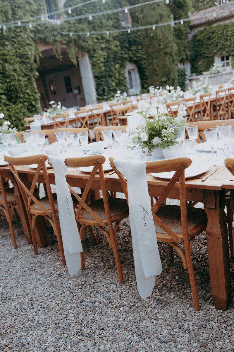 Linen Chair Reserve Bows