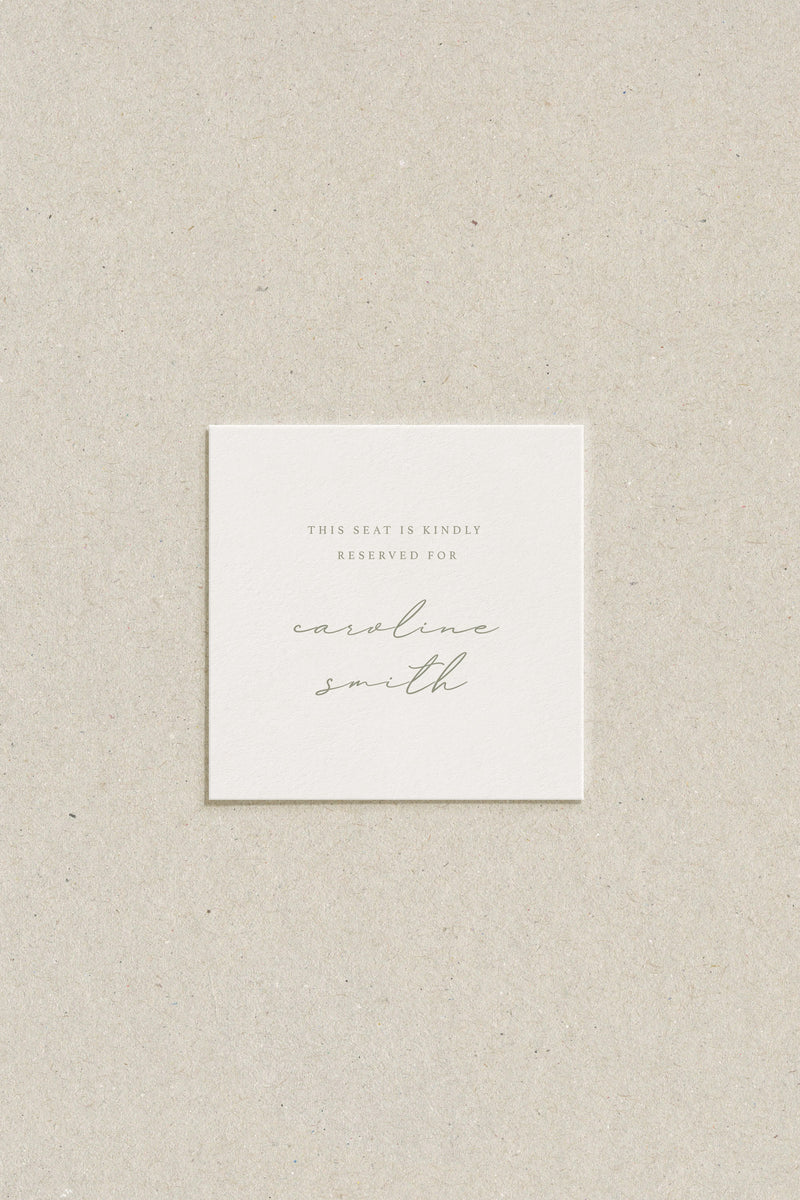 Liliah Seat Reservation Cards - Set of 20