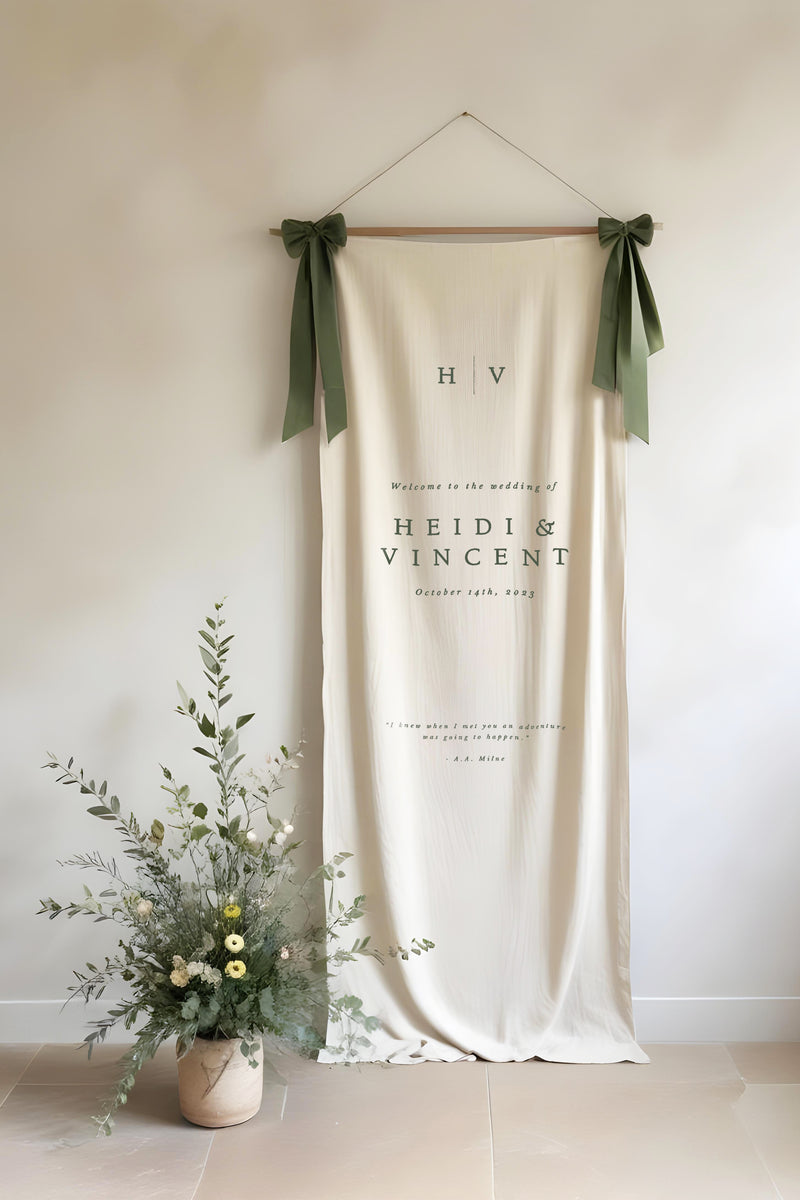 Middleton Linen Welcome Sign II