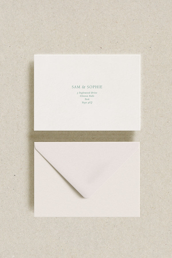 River Addressed Envelopes