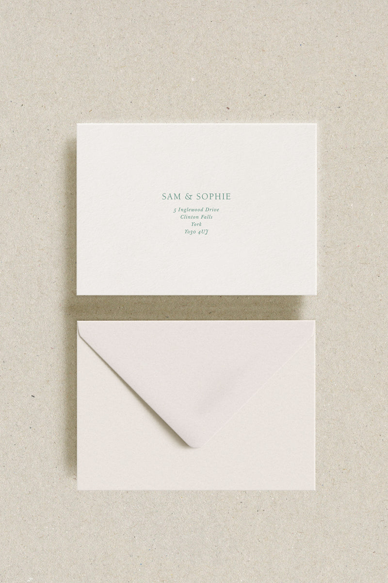 River Addressed Envelopes