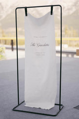 Blanc Noir Linen Welcome Sign II