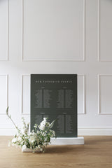 Richmond A1 Wedding Seating Chart