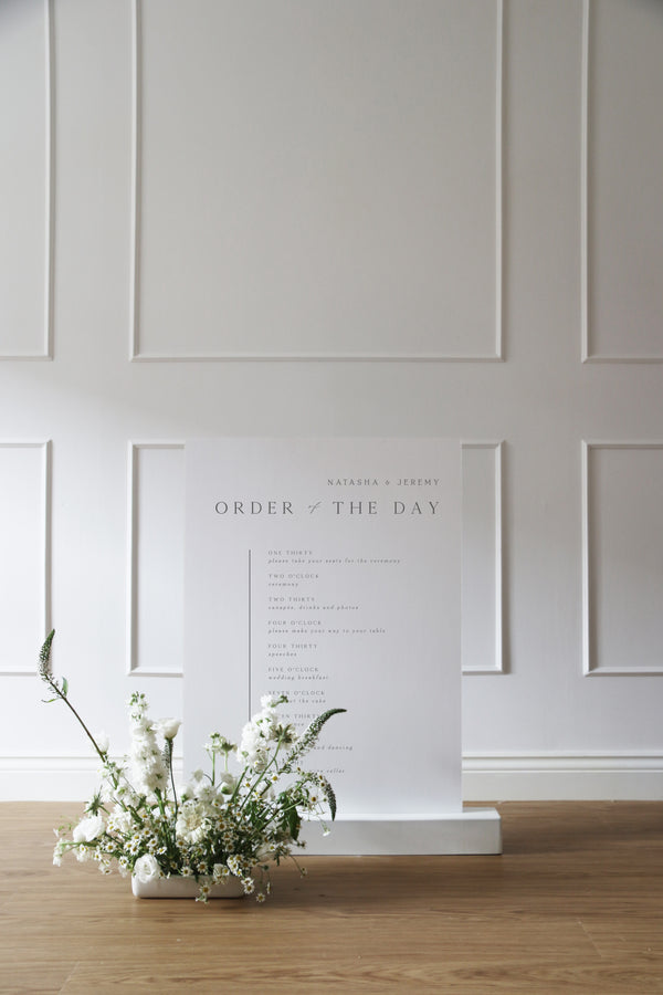 Hoxton Hall A1 Order of The Day Sign