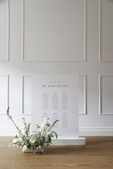 Middleton A1 Wedding Seating Chart