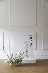 The Typist A1 Wedding Welcome Sign II
