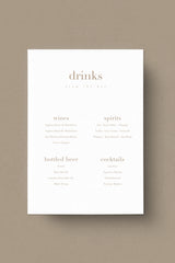 August Bar Menu