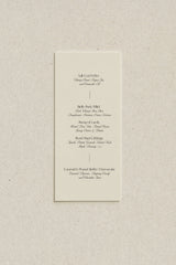 Blanc Noir Menu