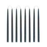 MIDNIGHT Hand Dipped Taper Candles Set of 8