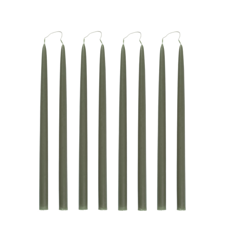 FOREST Hand Dipped Taper Candles Set of 8