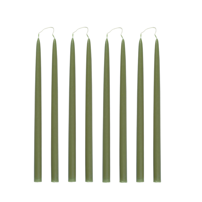 WILLOW Hand Dipped Taper Candles Set of 8