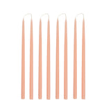 ROSE Hand Dipped Taper Candles Set of 8
