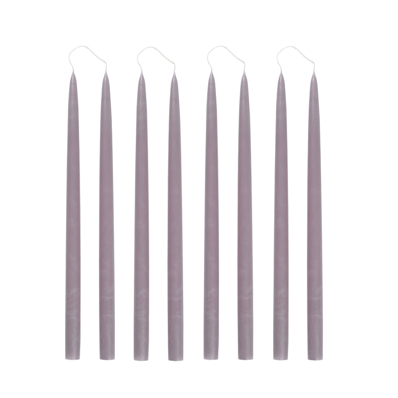 LAVENDER Hand Dipped Taper Candles Set of 8