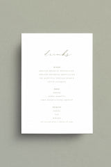 Liliah Bar Menu
